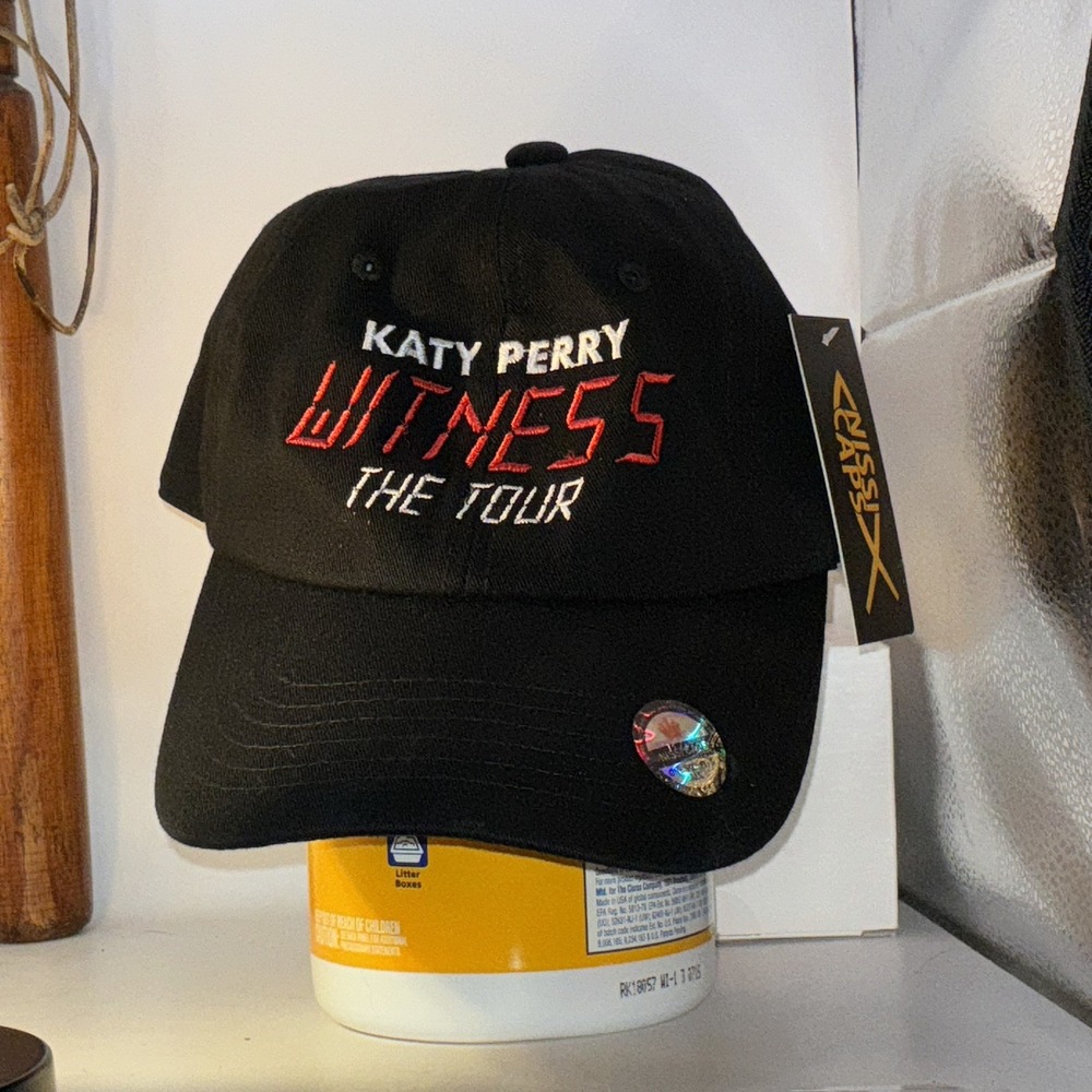 Katy Perry Witness The Tour Black NWT's Baseball Hat Cap Nissi Caps
